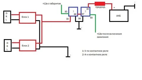 Светодиодная балка через реле