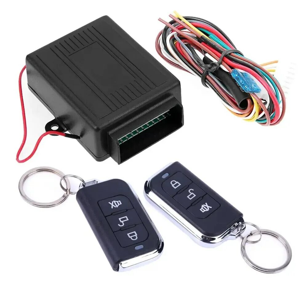 Сигнализация на автомобиль. Центральный замок car Keyless entry System. Блок дистанционного управления с пульта от сигнализации 24в. Комплект центрального замка с дистанционным управлением на ВАЗ 2106. Сигнализация Alarm auto Security System.