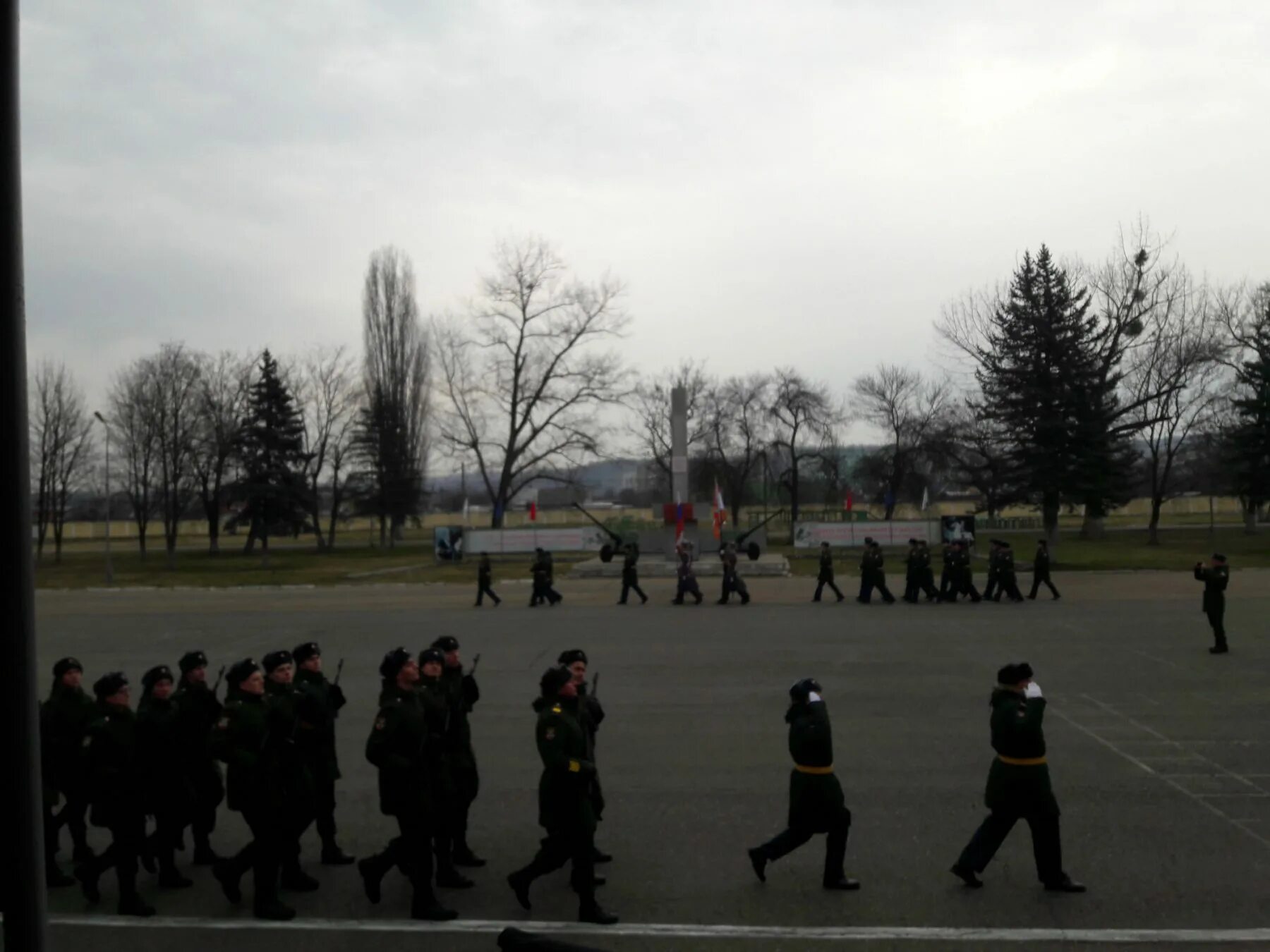 Митинг посвященный 23. 227 Артиллерийская бригада Майкоп. 126 Бригада вручения Знамени.