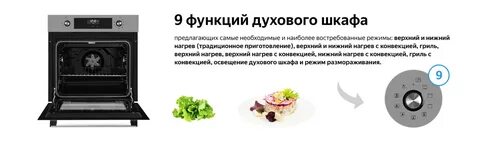 Функции духового шкафа горение