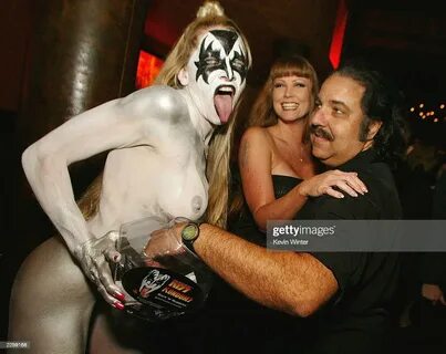 Pink Snow, singer with the band Porn Rock, Ron Jeremy and friend at the Gen...