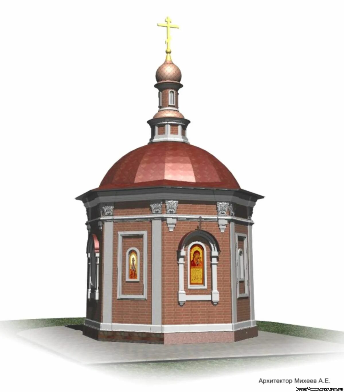 Часовня из кирпича. Проект часовни из кирпича. проект часовни-храма из кирпича. проекты часовен маленьких.
