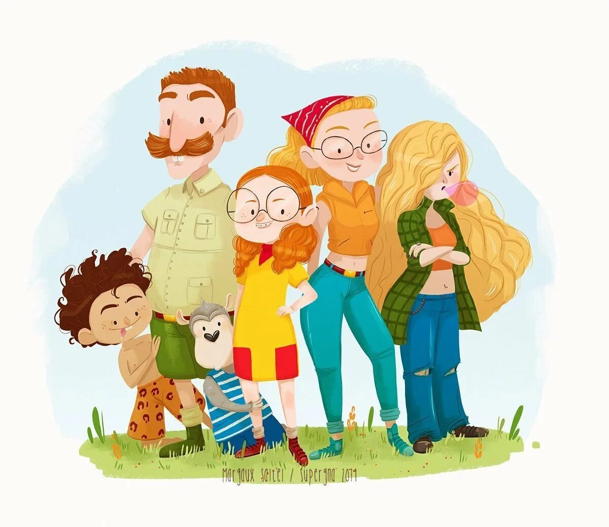 Развлечения тема семья. Семья мультяшные. Семья картинки. Семья рисунок. Счастливая семья иллюстрации.