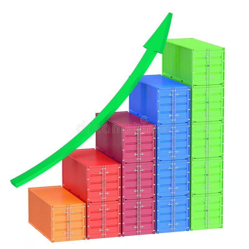 Рост груз. Export stock loading.