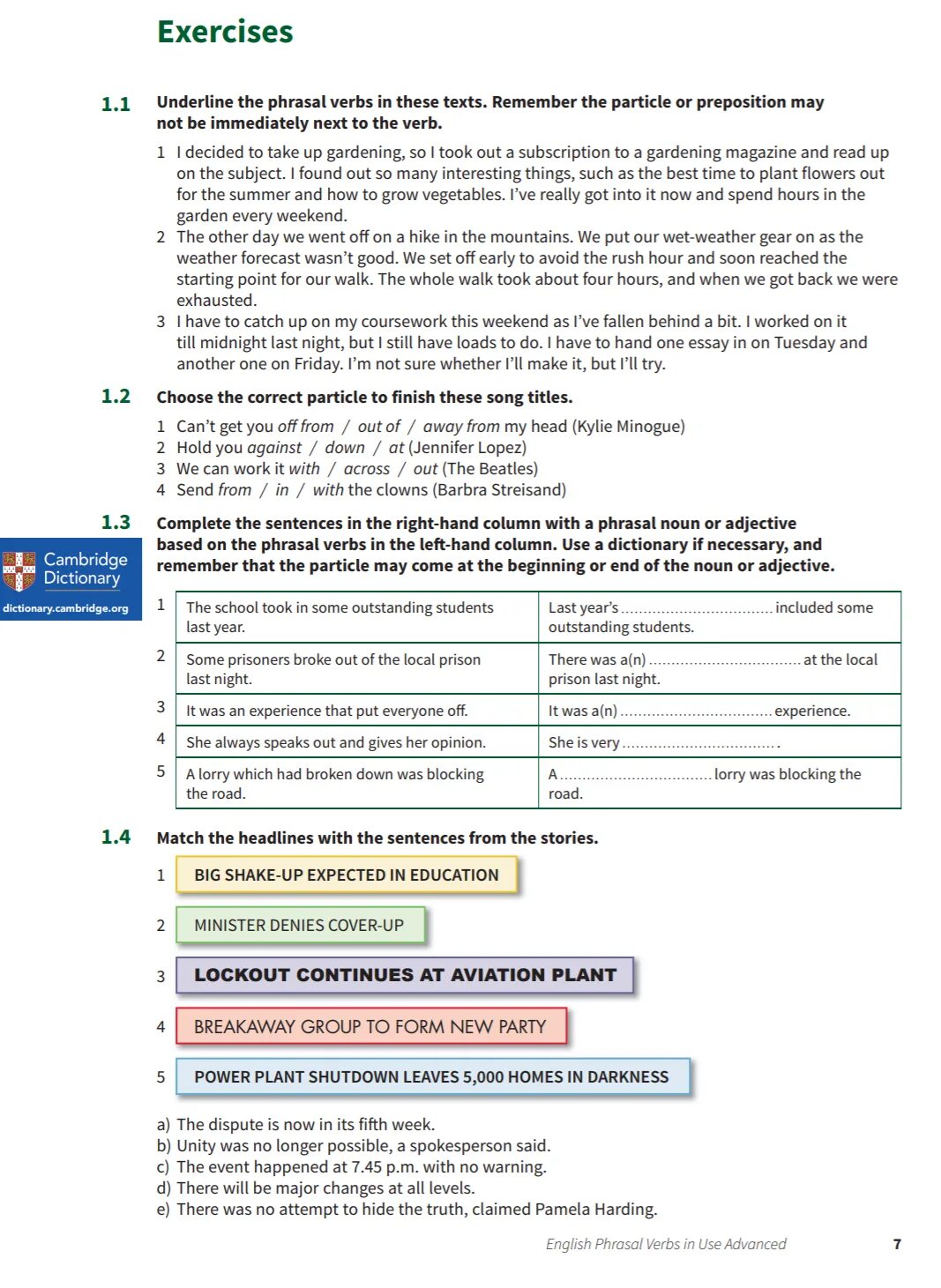 English Phrasal verbs in use. Phrasal verbs Cambridge. Phrasal verbs учебник. English Phrasal verbs in use Advanced. Use a dictionary if necessary