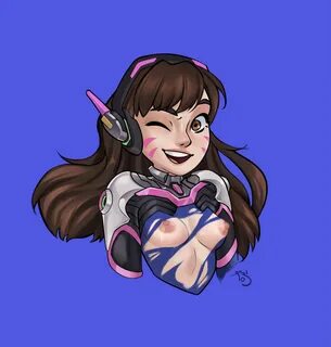 d.va, blizzard entertainment, overwatch, 1girls, blush, breasts, brown eyes...