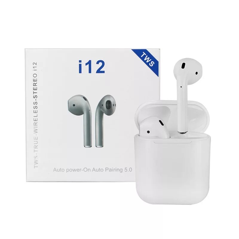 Tws 12. Наушники i12 TWS. Беспроводные наушники i12 TWS. Беспроводные наушники AIRPODS 12 TWS. Беспроводные наушники TWS i12 White, Bluetooth 5.0.