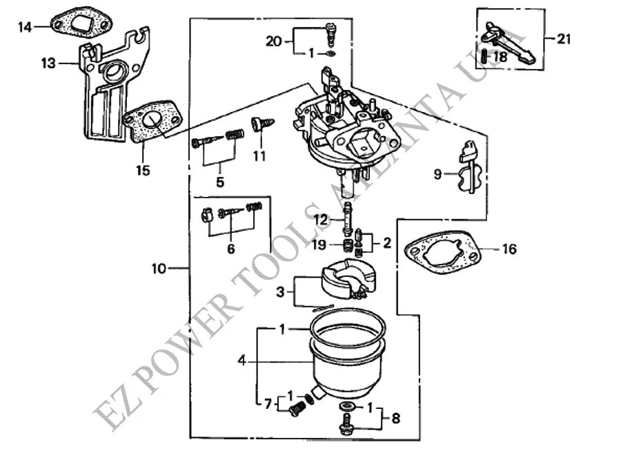 Champion Power Equipment CPE газовый двигатель карбюратор в сборе ST168F-2-11300