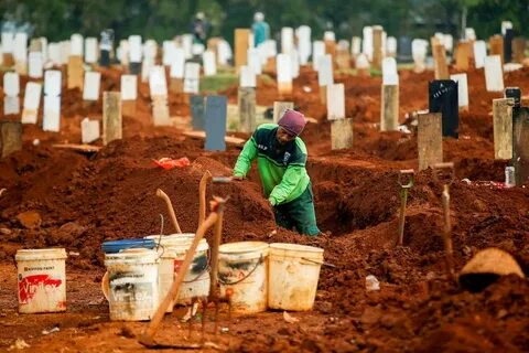 Digging the grave
