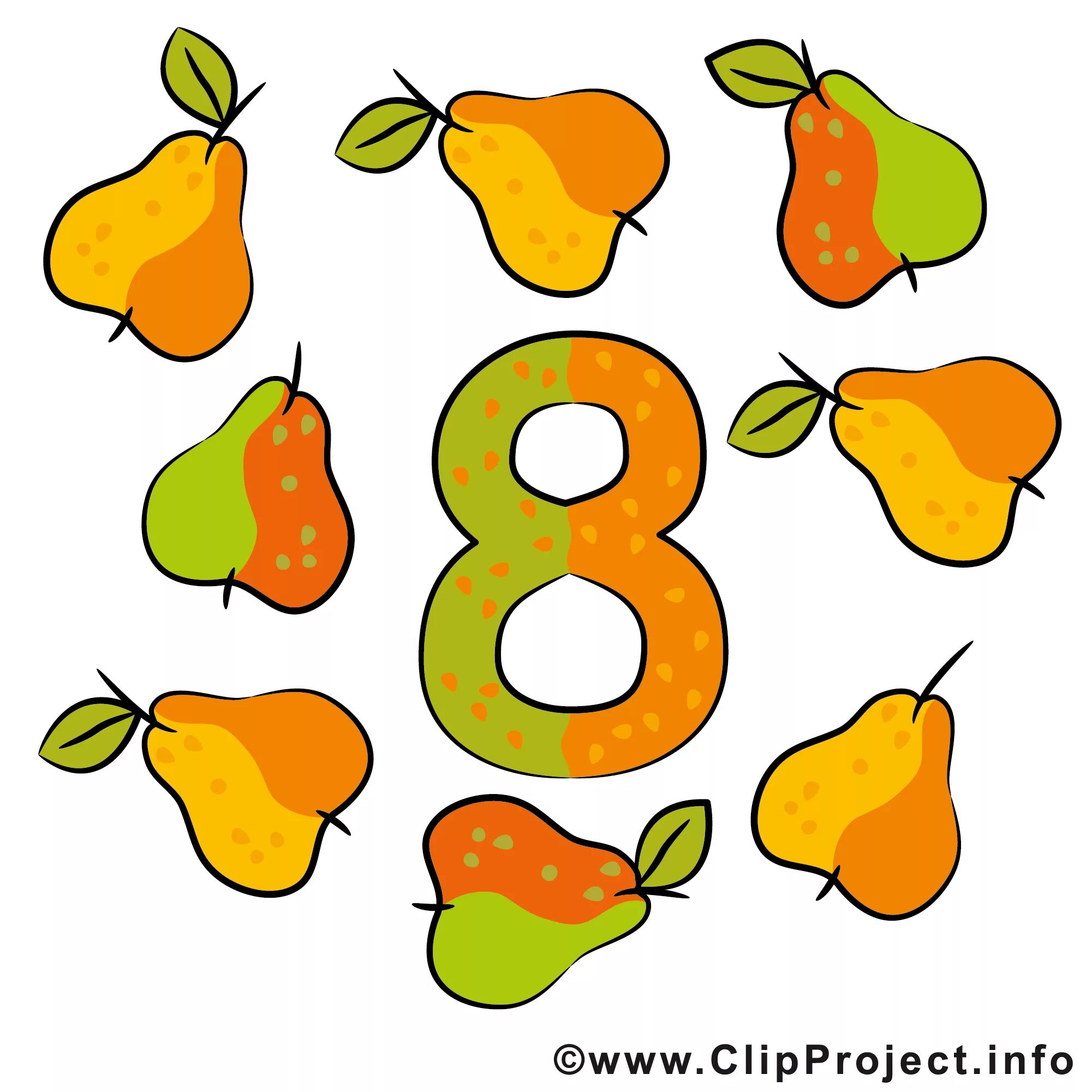 8 саны. Цифра 8. Изучаем цифры с мультяшными. Цифра 8 фруктами. Овощи и цифры.