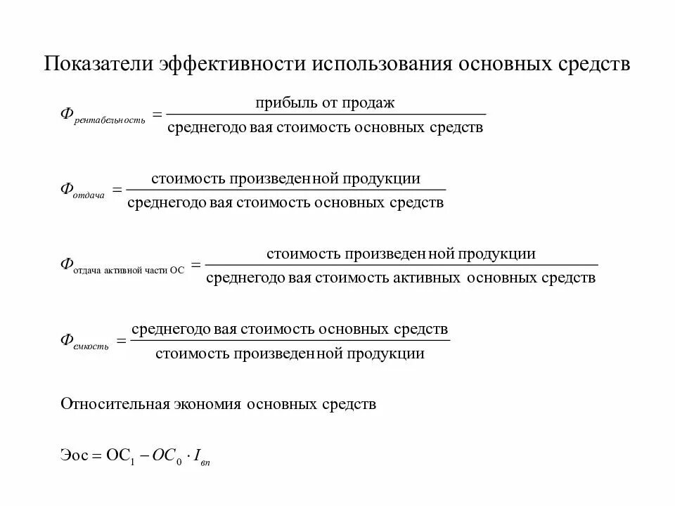 Рассчитать показатели эффективности основных фондов предприятия. Частные показатели эффективности использования основных фондов. Показатели эффективности использования основных фондов формулы. Формула расчета показателей использования основных фондов. Анализ эффективности использования средств организации