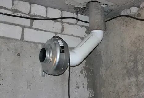 Вытяжка в гараже из пластиковых труб