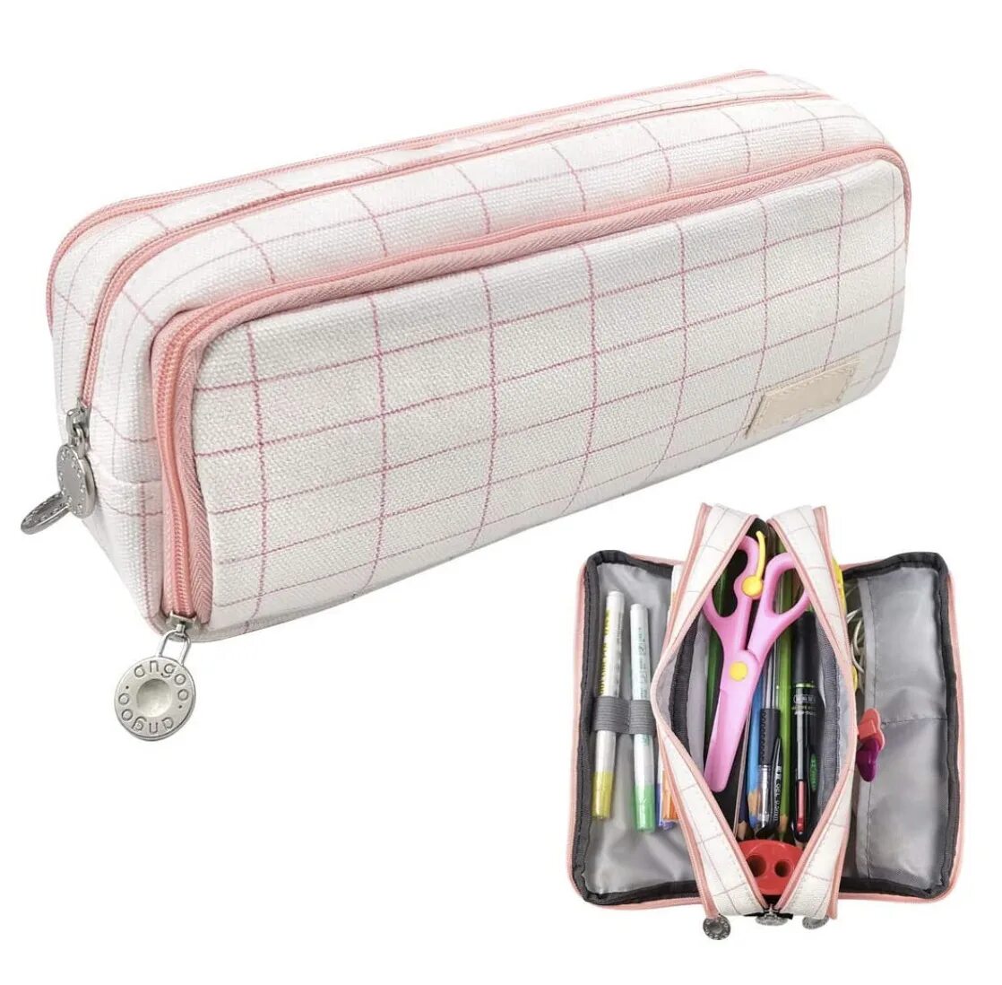 Пенал школьный magicbox. Пенал в клеточку. Пенал magicbox. Пенал grizzly цвет: бирюзовый. Пенал в клетку.