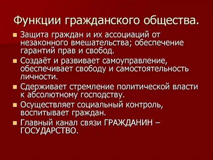 Гражданское общество примеры обществознание