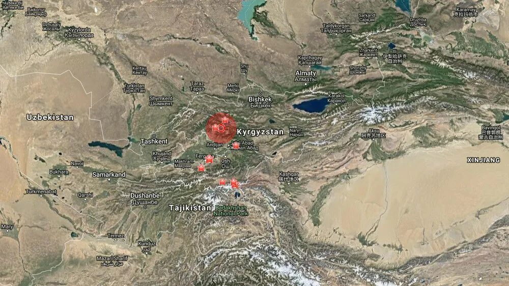 Города казахстана над уровнем моря. Граница Киргизии и Узбекистана. Киргизия и Узбекистан на карте. Узбекистан и Кыргызстан на карте. Карта Кыргызстана и Таджикистана.