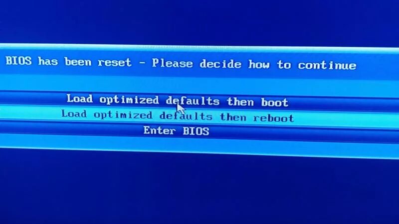 Load optimized. BIOS has been reset. Gigabyte BIOS has been reset. BIOS has been reset - please. "Continue" BIOS что это.