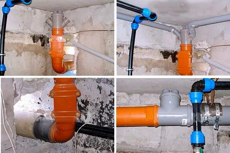 Установка обратного клапана трубу