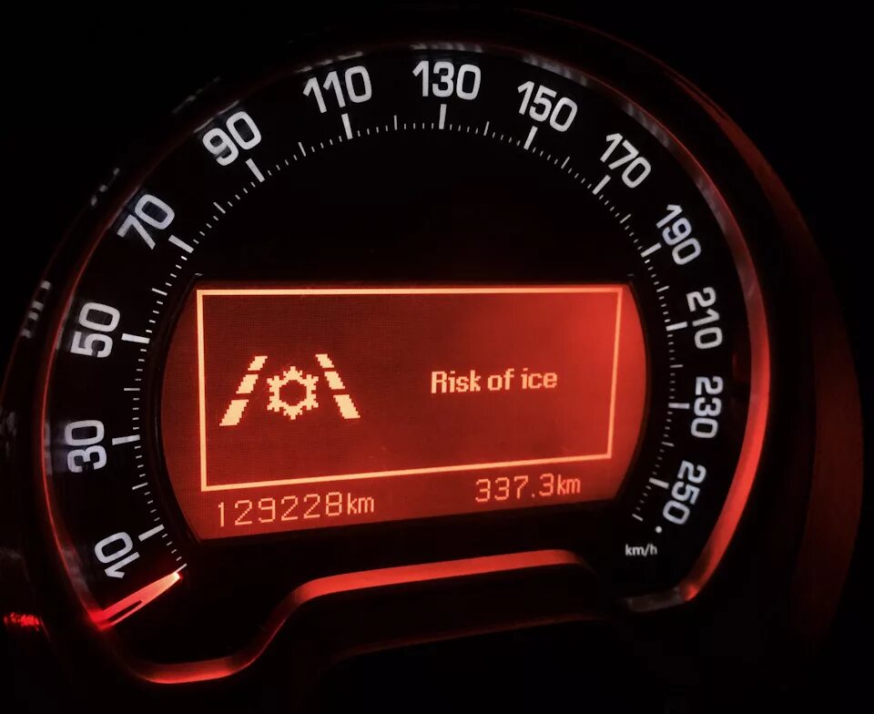 Risk of ice