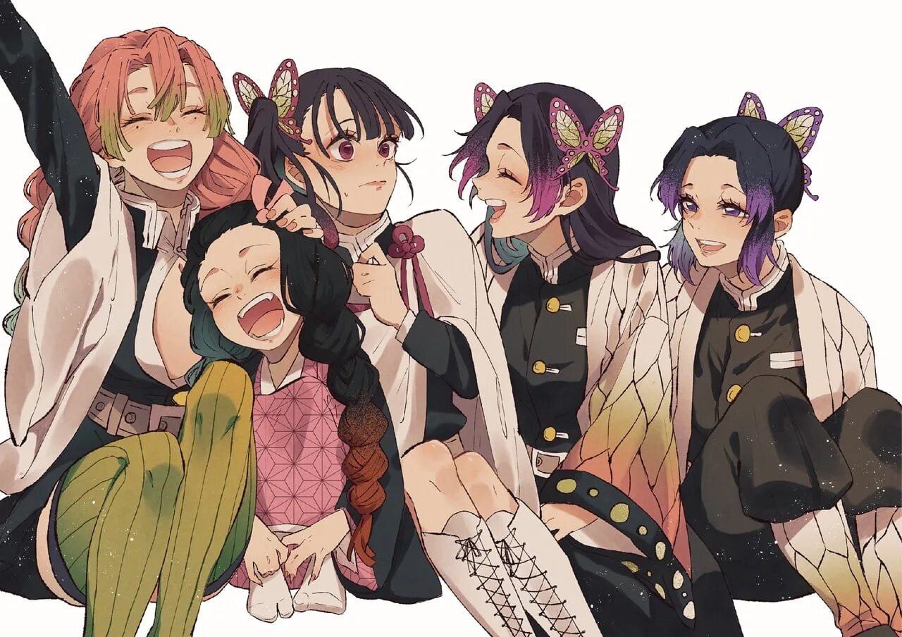 Nezuko and mitsuri semidraw