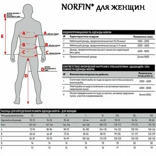 Таблица размеров костюмов