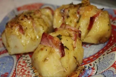 Картошка с ветчиной и сыром