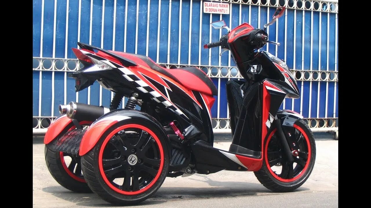 Motor tuning. Vario байк. варио мотоцикл. чоппер битс. becak motor.