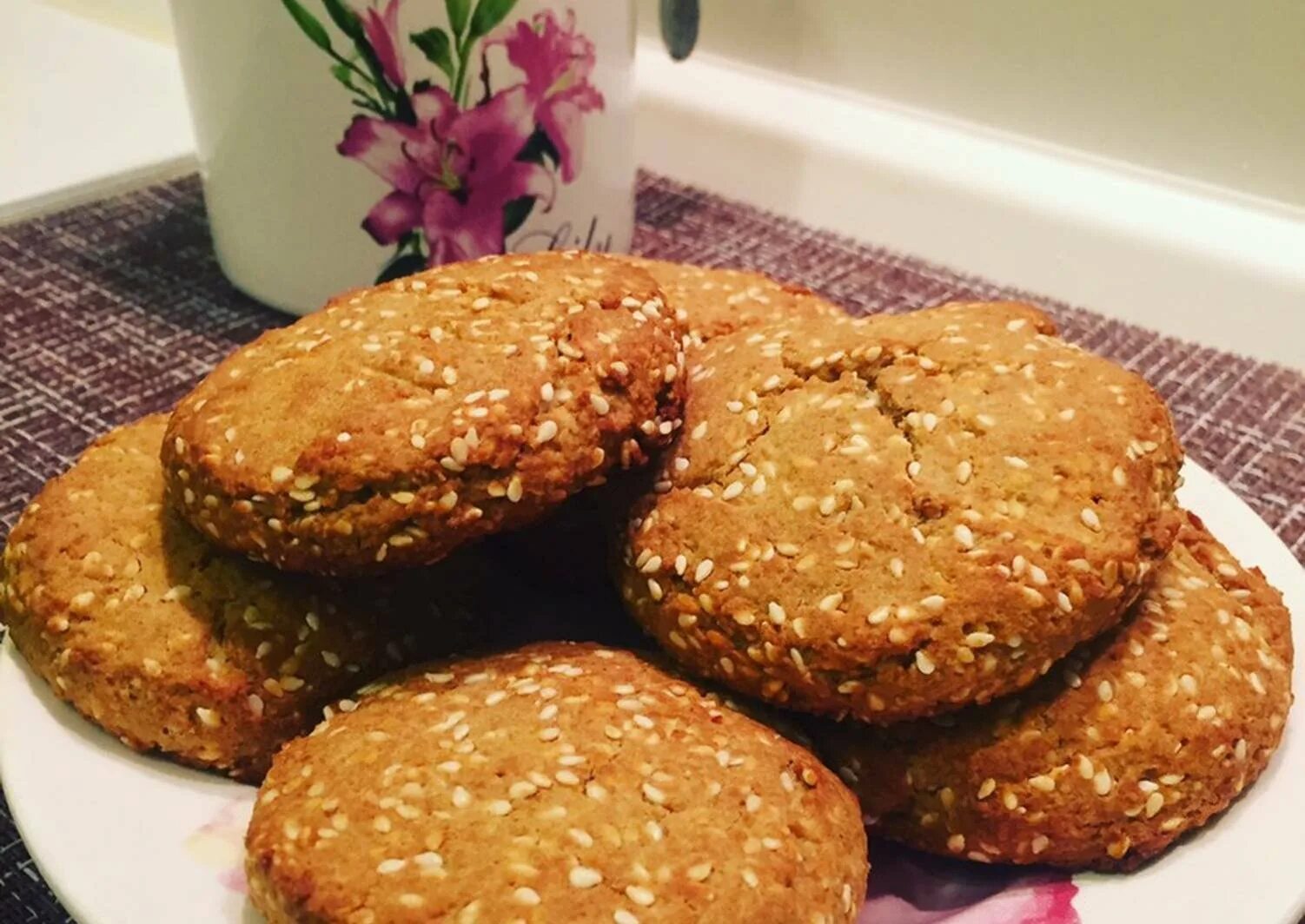 Кунжутное печенье за 15 минут рецепт Европейская кухня: Выпечка и десерты. "Ед