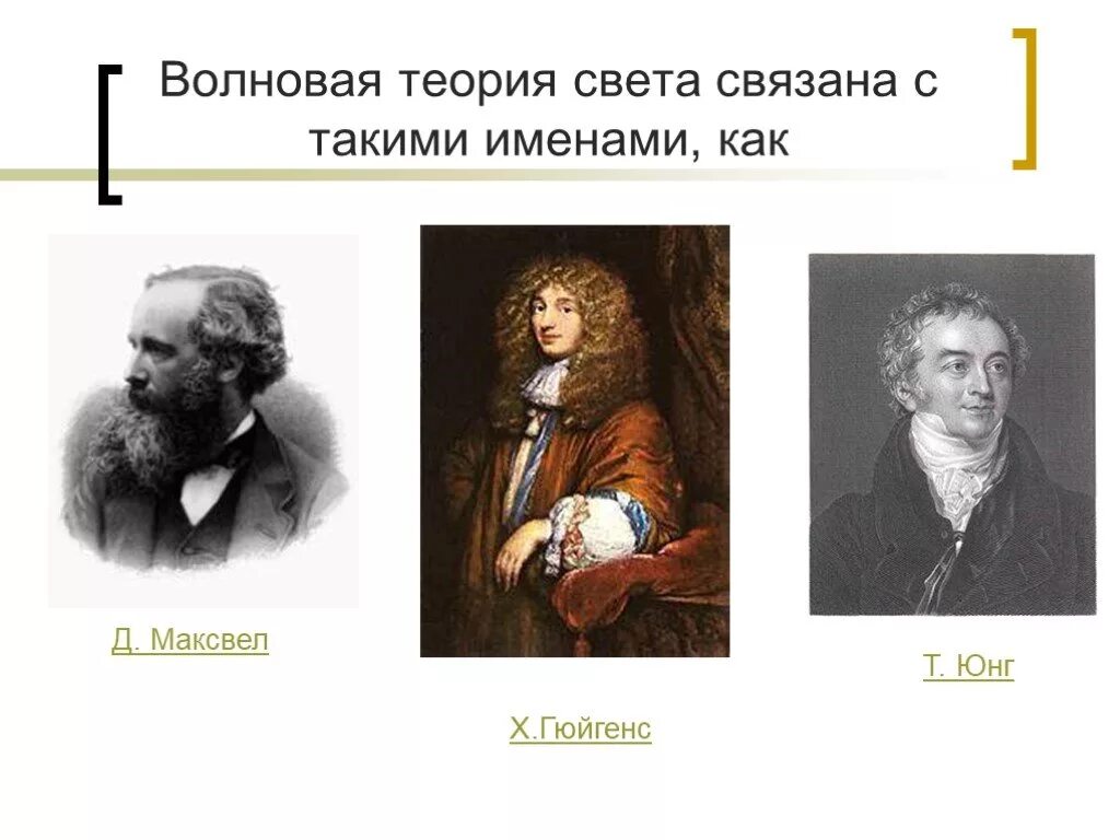 Волновая теория света (р. Гук, х. Гюйгенс).. Сторонники волновой теории света. Волновая теория света Гюйгенса.