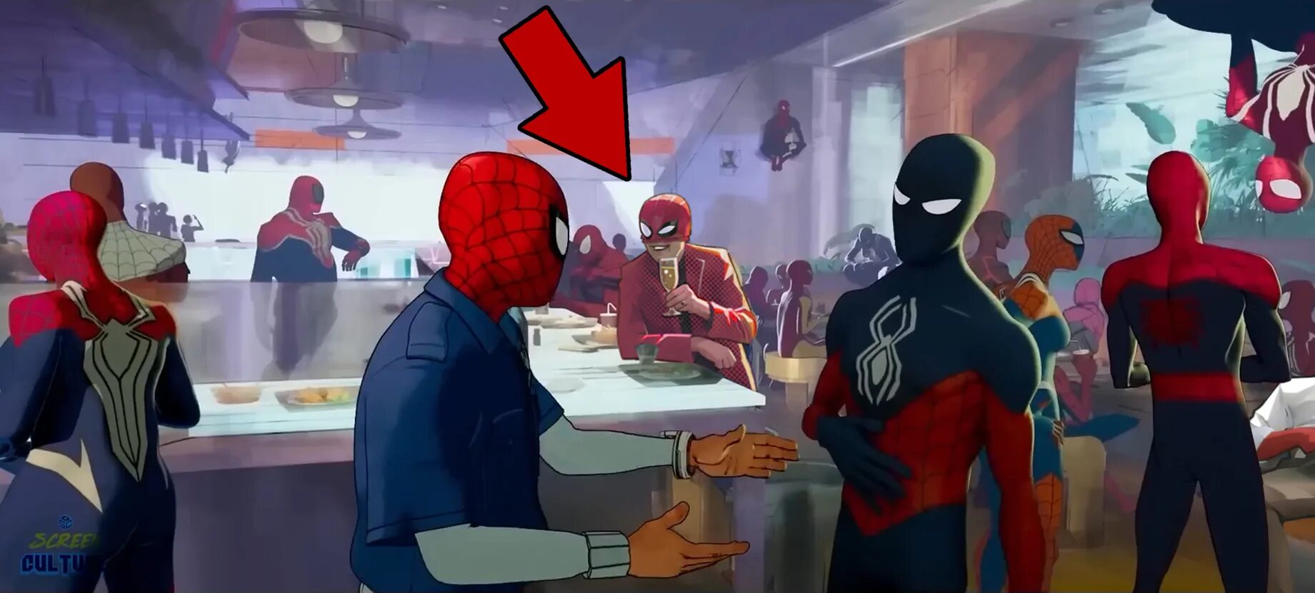 человек паук паутина вселенных реакция