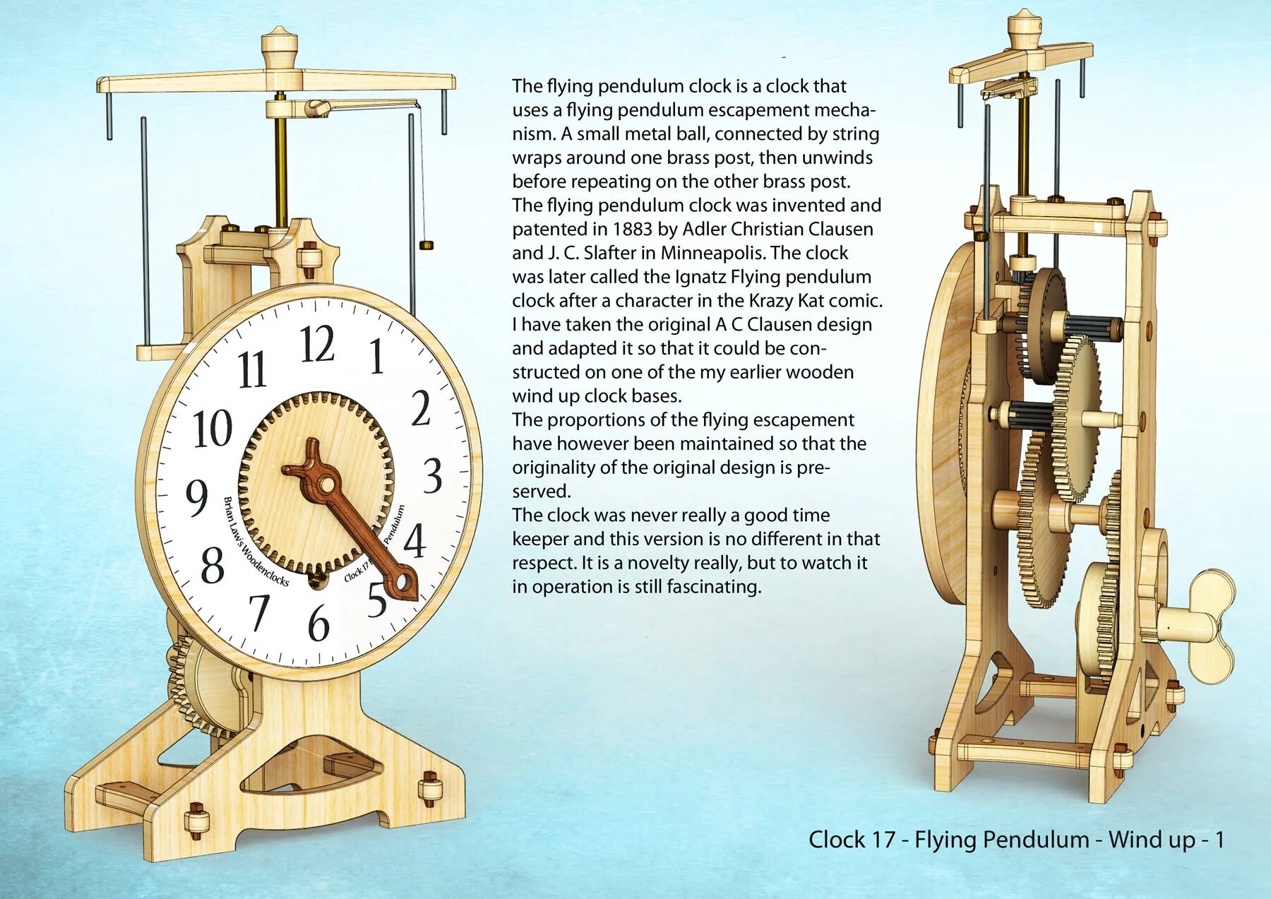 Wind up clock