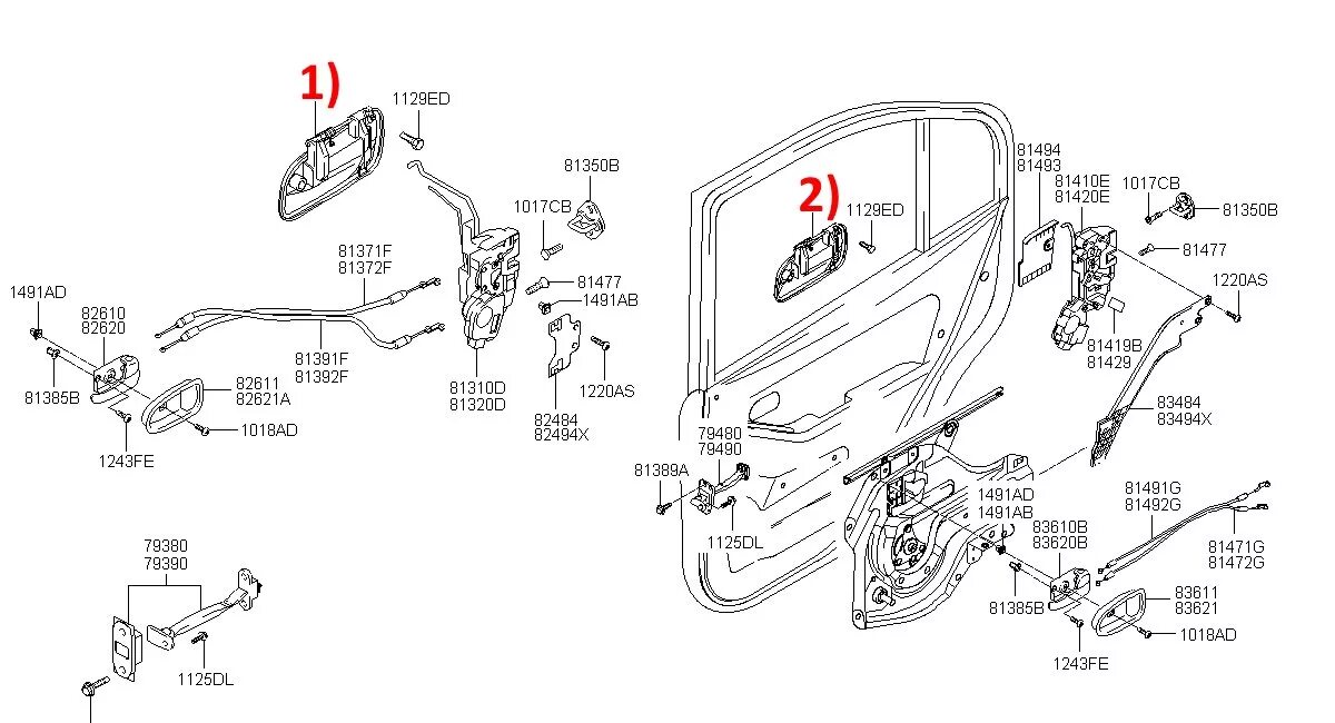 Передняя левая дверь трос. Ручка двери Хендай Элантра 2008 левая задней двери. Размер передней двери Hyundai Elantra XD. Внутренний механизм замка двери Hyundai Elantra 4. Дверная замок ручка цхема Хунай Саната.
