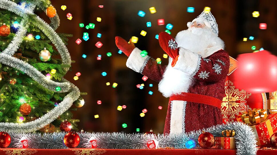 Красивое видео нового года. Новогодние приключения Деда Мороза. Новогодние видеоролики. Видеопоздравление на новый год. Новогоднее приключение от Деда Мороза.