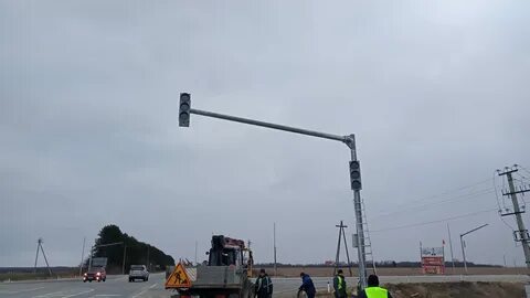 На одном участке дороги установили 34 дорожных