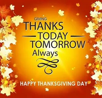 Thank you today