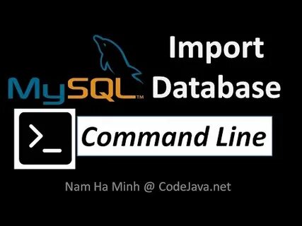 Import commands
