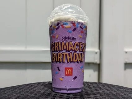 McDonald's has a new purple milkshake to celebrate the grimace. 