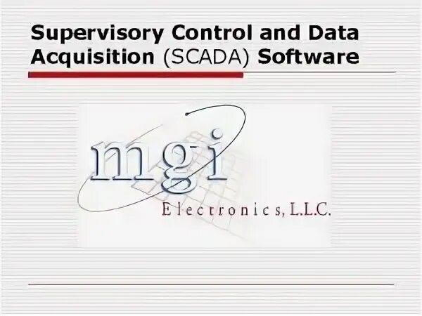 Supervisory control and data acquisition. Supervisory control and data acquisition