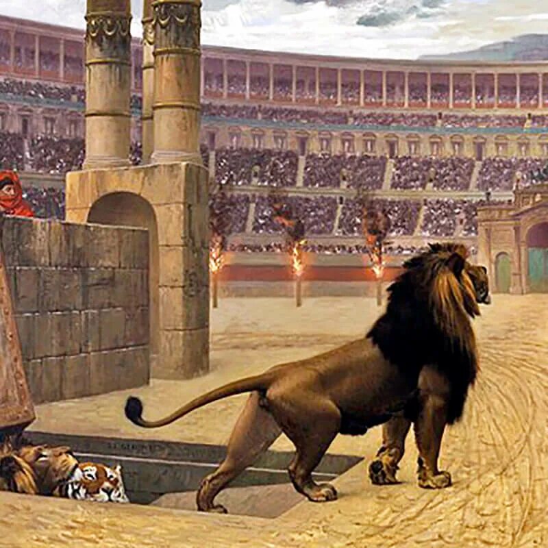 Гладиаторы на арене Колизея. Колизей в древнем Риме бои с животными. Простолюдин на трибуне колизея 6 букв