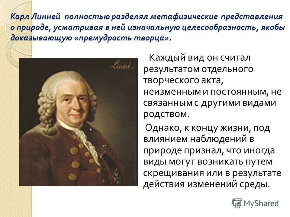 карл линней 2) жан-батист ламарк. линней теория эволюции. плюсы и минусы теории карла линнея. современный креационизм. считал что виды созданы творцом.