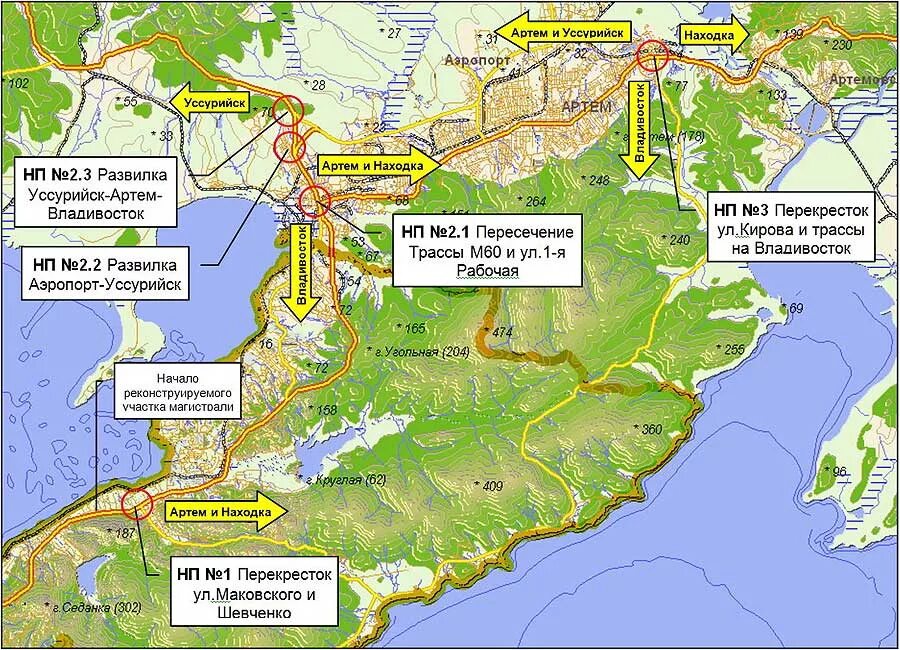 Показать карту артема. Дорога Владивосток находка на карте. Карта Владивосток Уссурийск. Владивосток находка. Уссурийск находка карта.