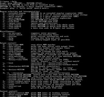 Strings grep
