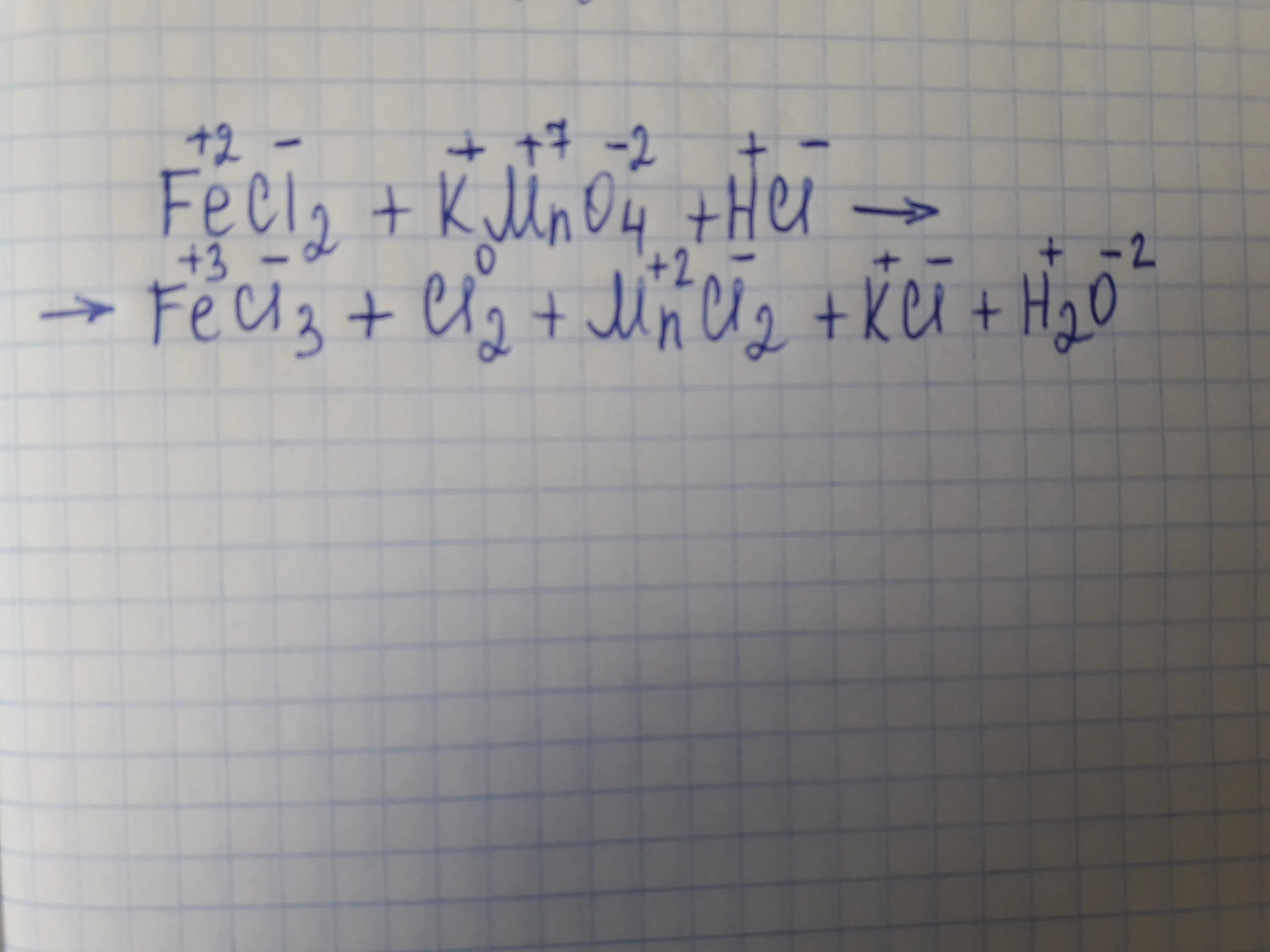 Fecl2 kmno4 hcl fecl3 mncl2 kcl h2o. Fecl2 kmno4 hcl fecl3 mncl2 kcl h2o