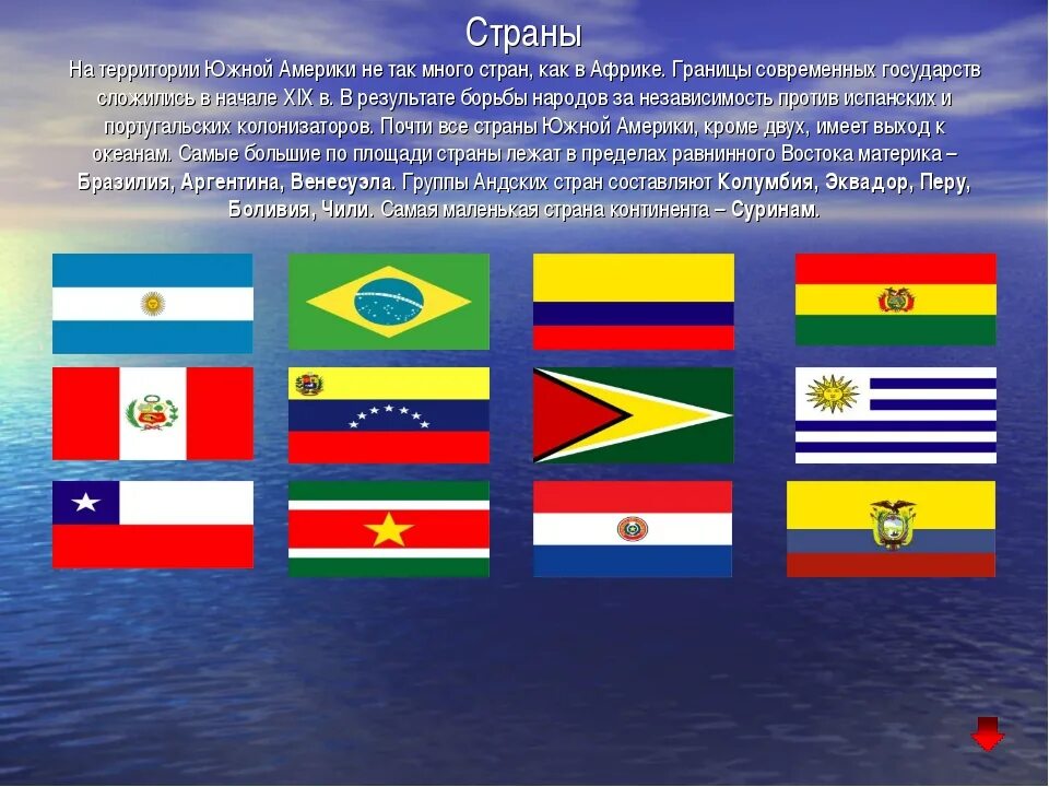 Страны Южной Америки. Страны Южной Америки список. Стражный Южной Америки. Страны и столицы Южной Америки. 5 стран на юге