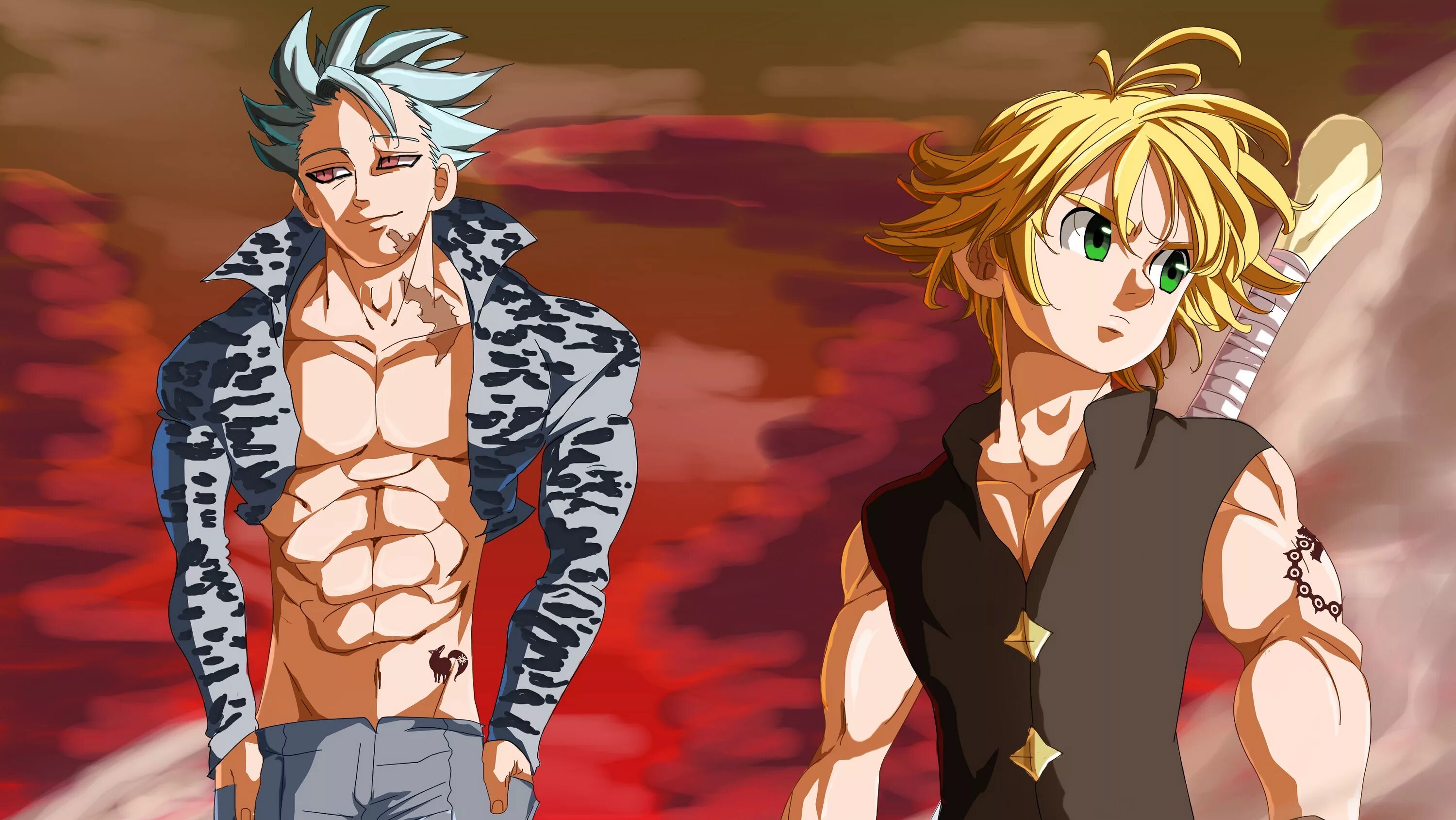 Семь смертных грехов топ. Семь смертных грехов Meliodas. Семь смертных грехов бан и Мелиодас. Мелиодас из семи смертных грехов.