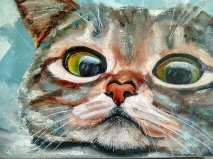 Painted cat