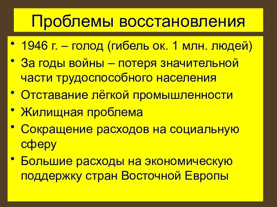 Проблема реставрации
