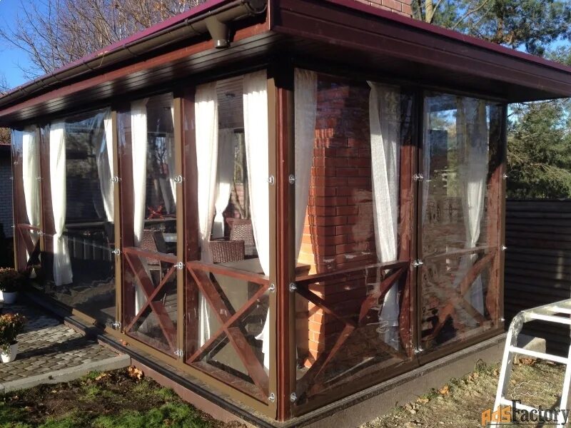 Вертикальные маркизы для беседки. Укрытие для беседки от дождя. Закрытие беседки от дождя и ветра. Мягкие окна для беседок. Пергола серии a4pg.