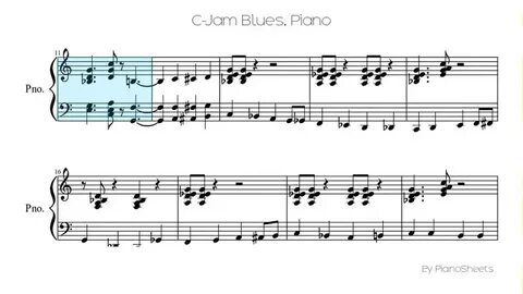 Blues piano