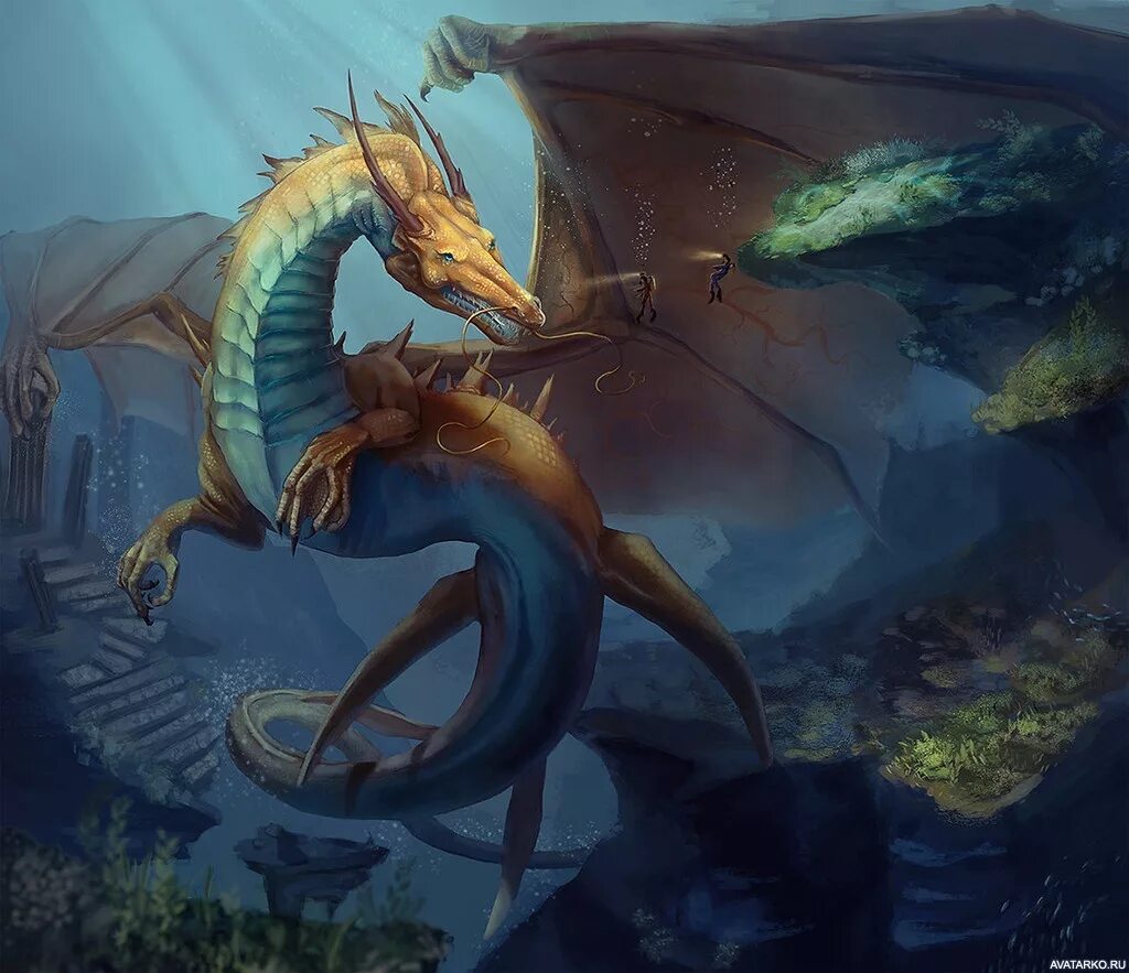 Морской дракон (draco marinus). Рюдзин дракон. Морской дракон днд. Рюдзин. Морских драконов.