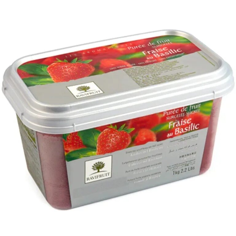 Пюре земляники. Пюре клубника ravifruit, 1кг. пюре ravifruit клубника с базиликом 1 кг. пюре клубника базилик. пюре из малины с/м 10% сахара 1 кг,ravifruit,франция.